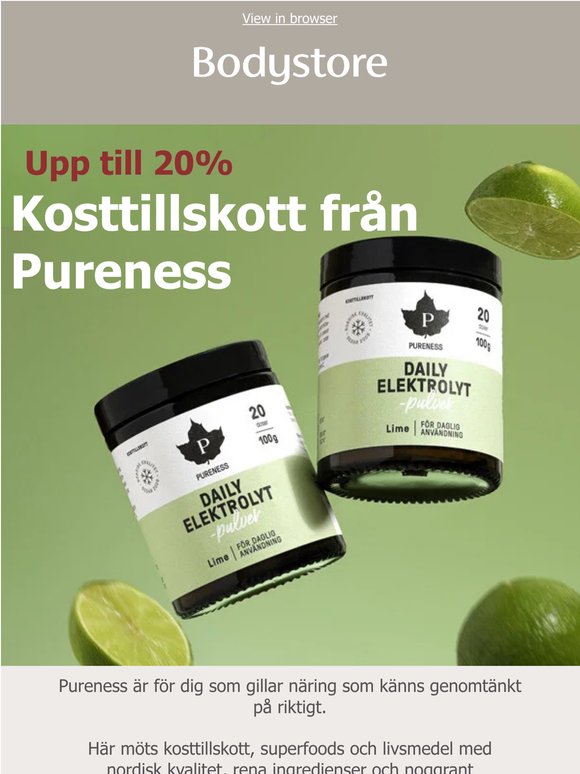 Upptäck Pureness - upp till 20% rabatt