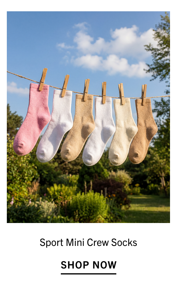 Sport Mini Crew Sock 6 Pair Pack
