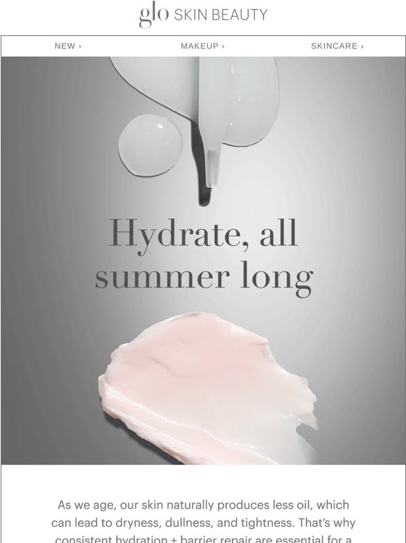 Hydration = skin longevity