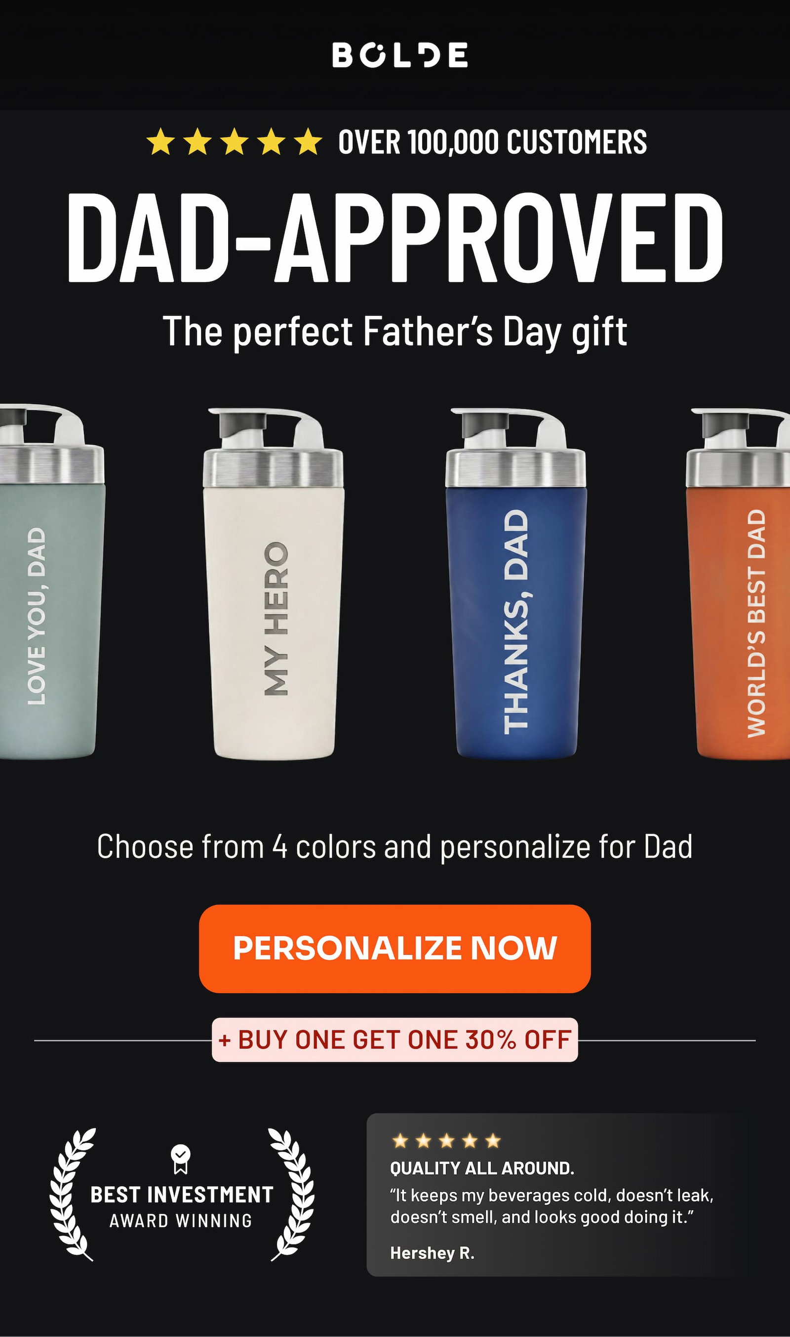 Dad-Approved Personalize Now 