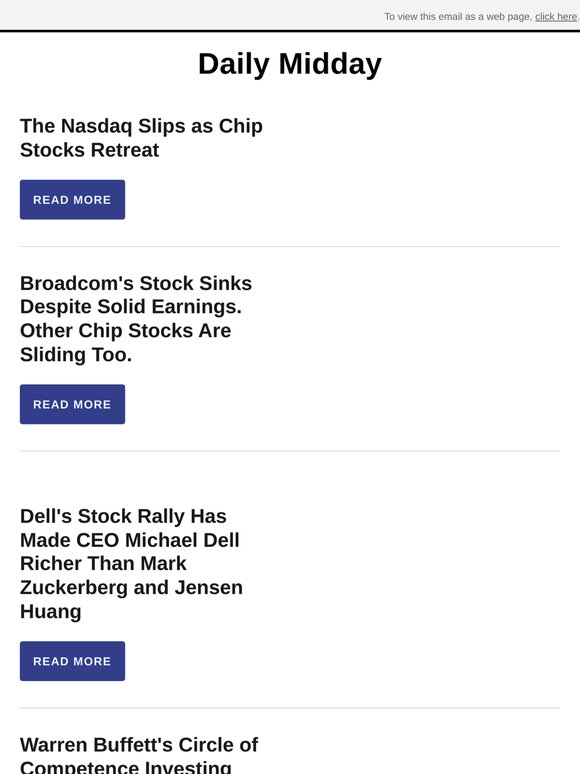 The Nasdaq Slips as Chip Stocks Retreat
