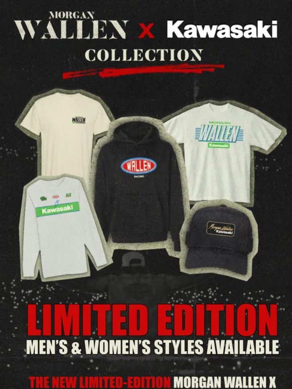 🚨 LIMITED-EDITION Morgan Wallen x Kawasaki collab