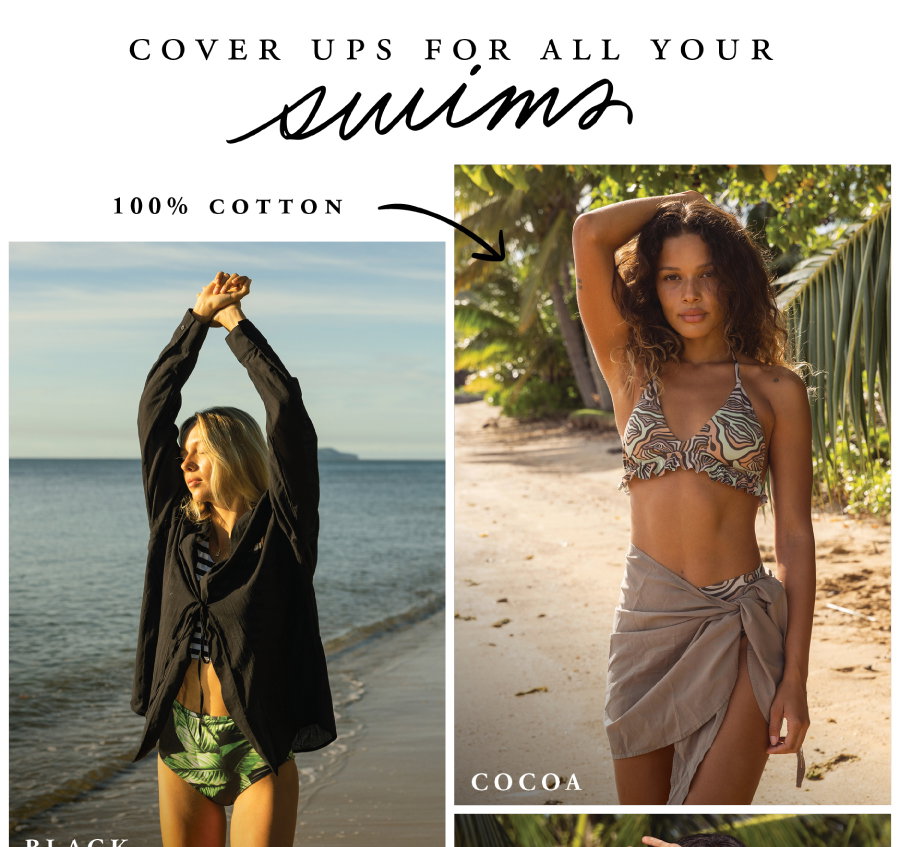 cover ups for all your swims
