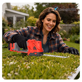 2-In-1 Cordless Mini Hedge Trimmer by LivingSURE™