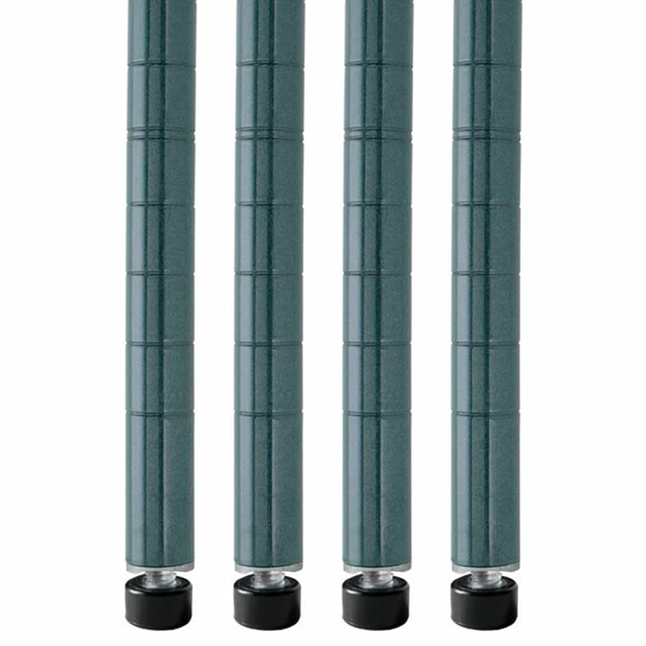 Green Wire Shelving Post 4 Pack