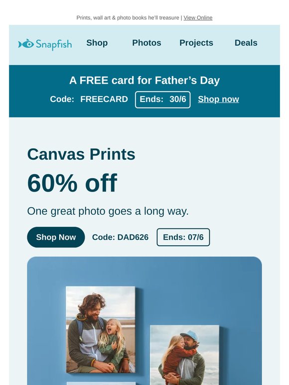 A gift Dad will love 📸 60% off