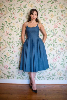 Priscilla Denim Midi Dress