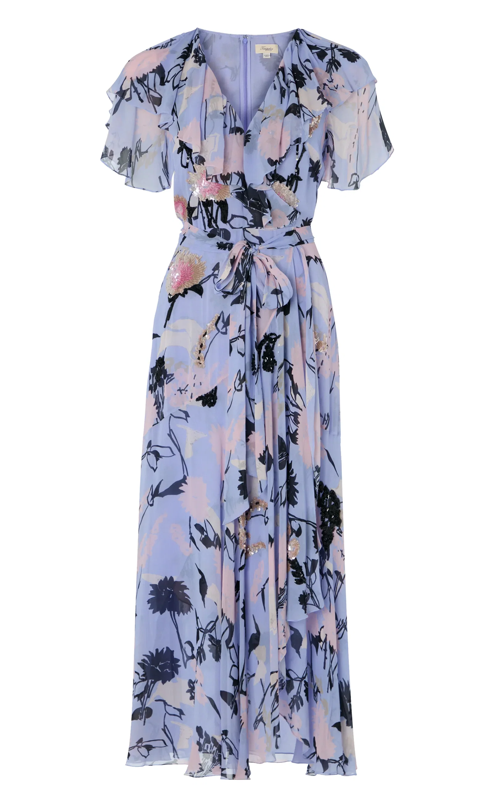 Image of Maisie Wrap Dress - Lavender Blue