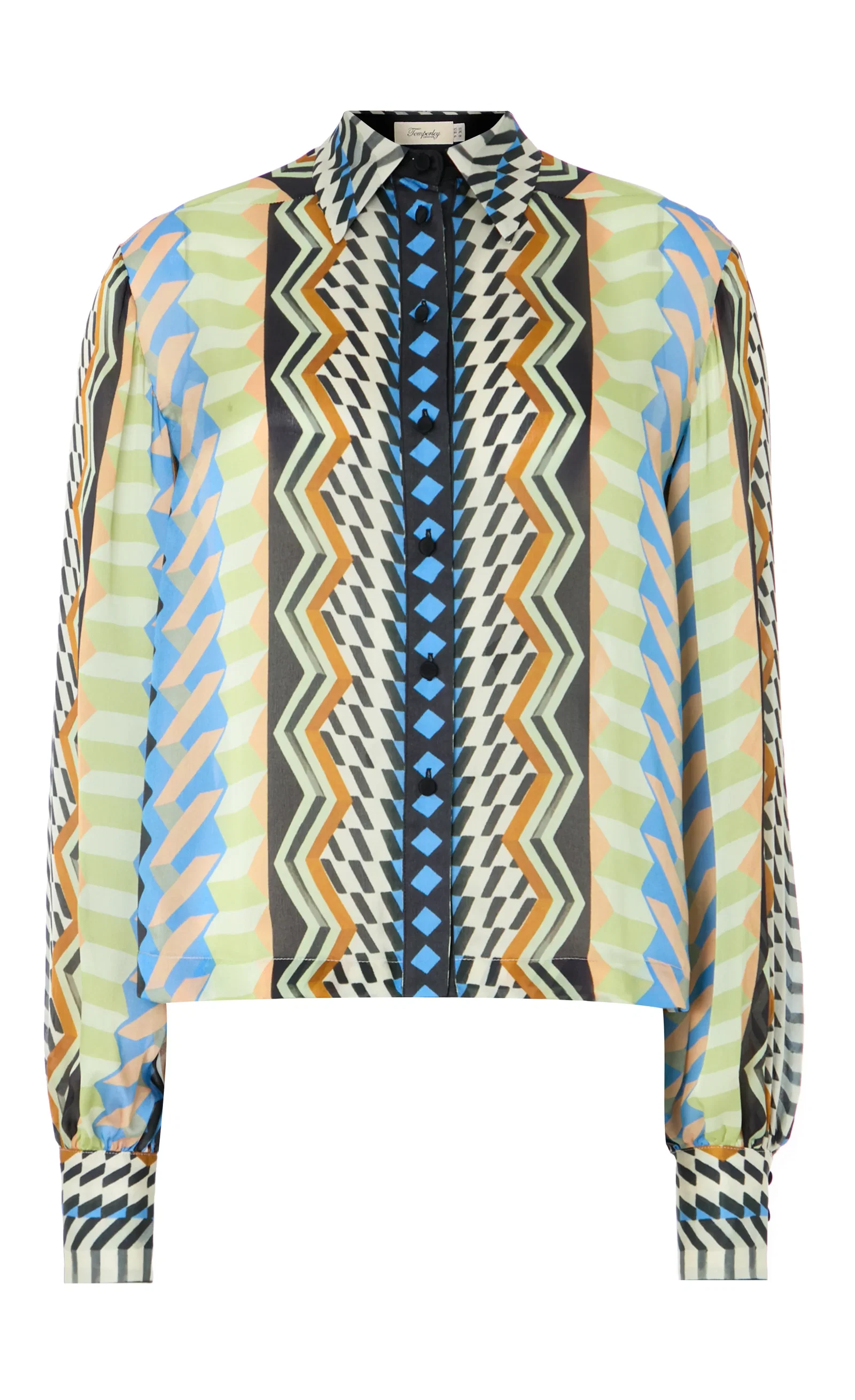 Image of Meryl Shirt - Provence Blue Mix