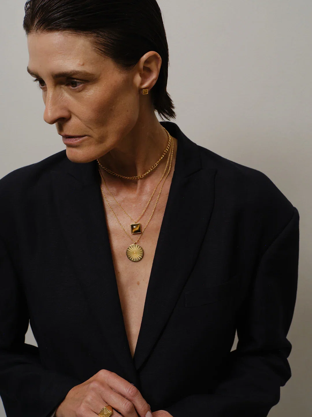 Image of The Gemma Pendant Necklace in Tiger's Eye