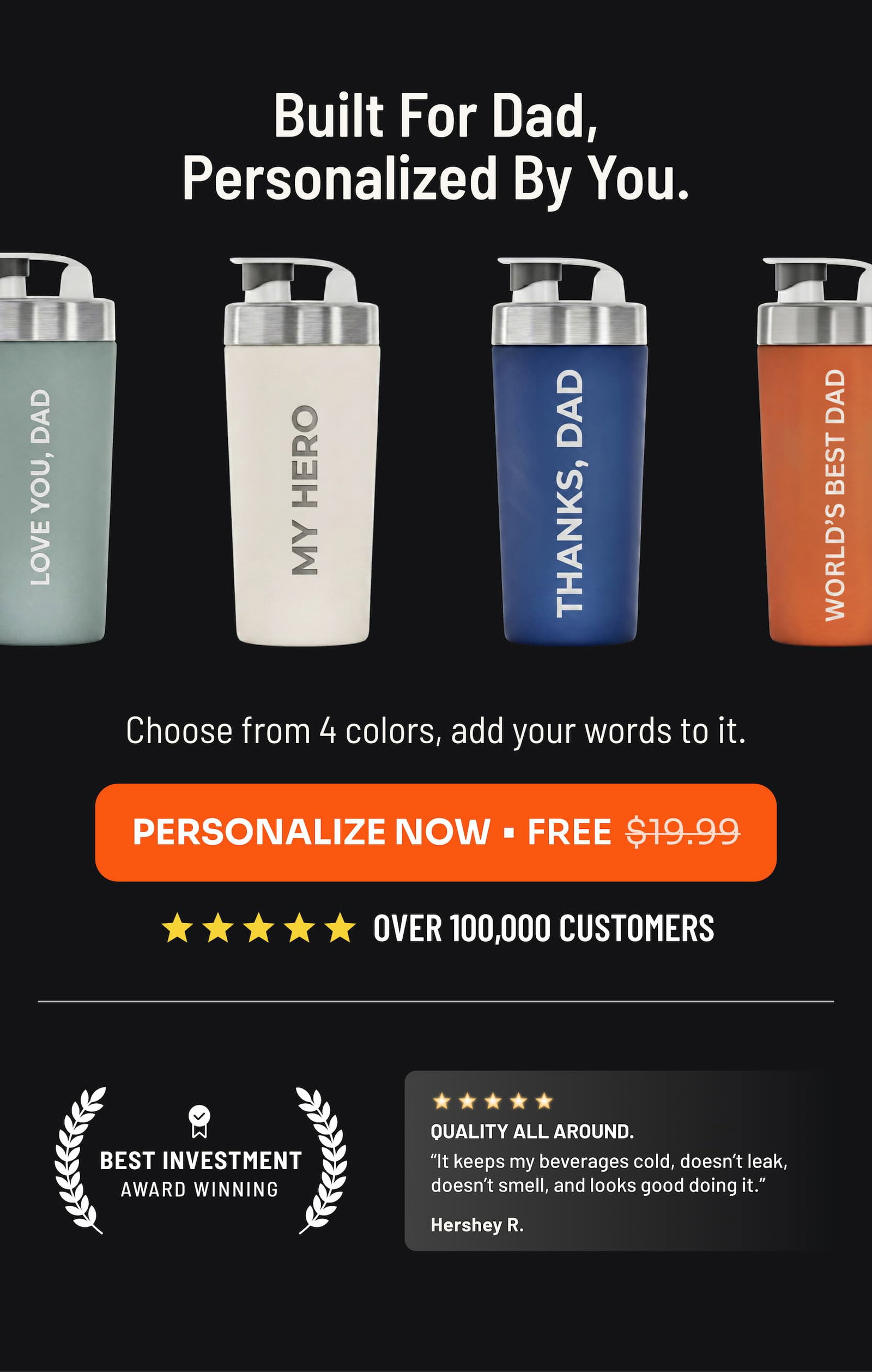 Built For Dad, Personalized By You 