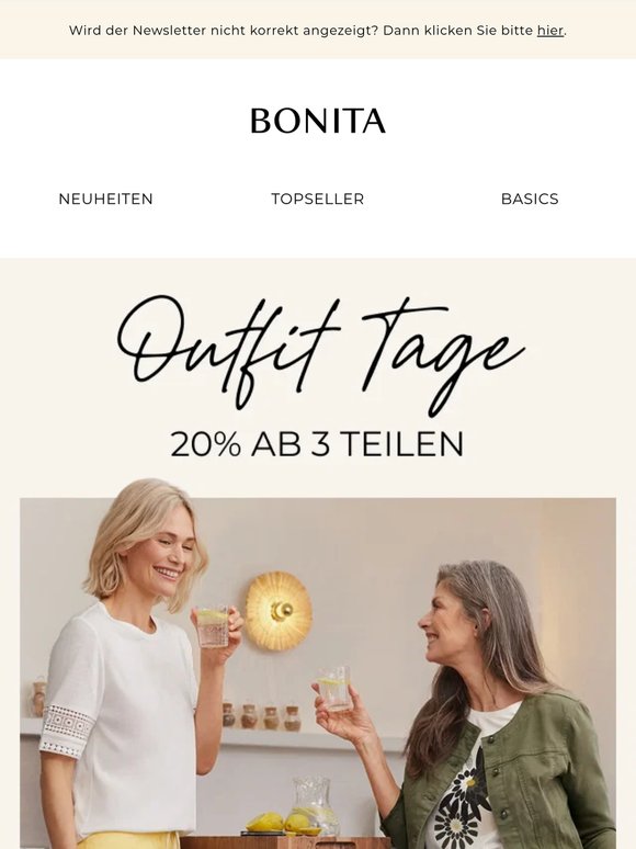 🛍️ Outfit-Tage: 20% ab 3 Teilen