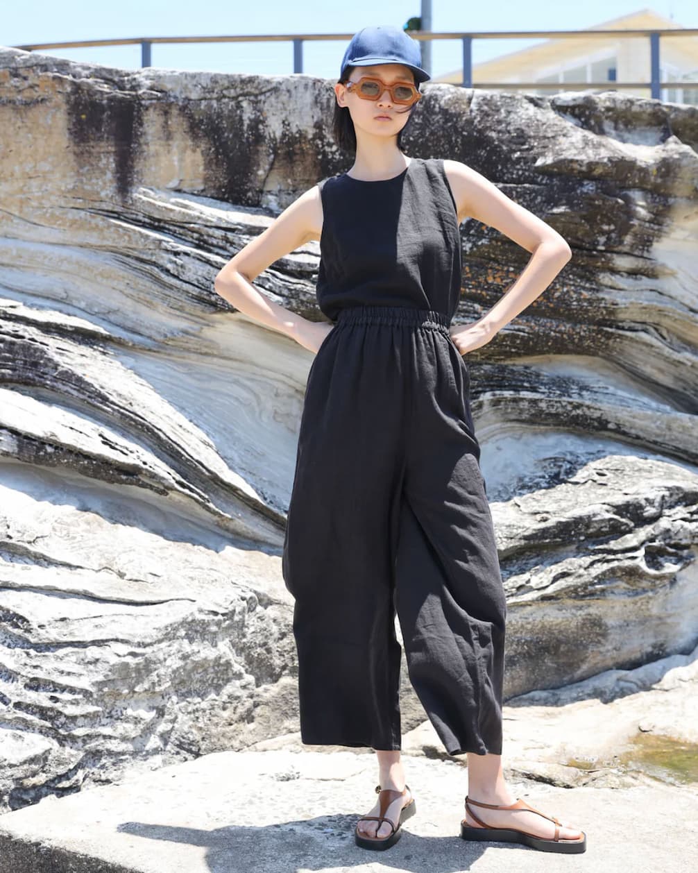 basic linen trousers