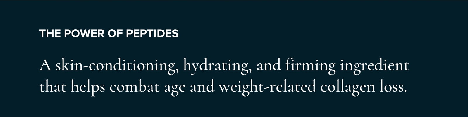 The Power of Peptides