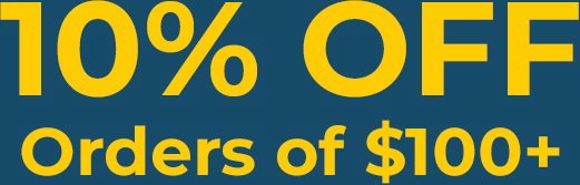 10% OFF Orders of $100+