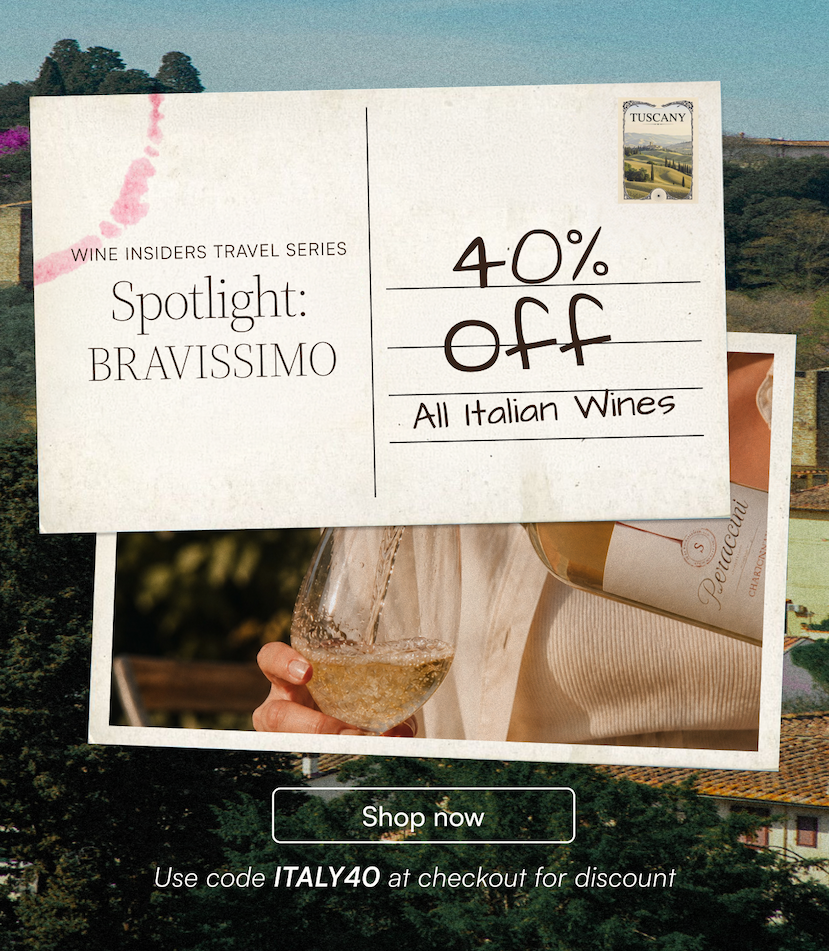 Bravissimo Spotlight: Save 40% on all Italian wines with code "ITALY40". Shop now.