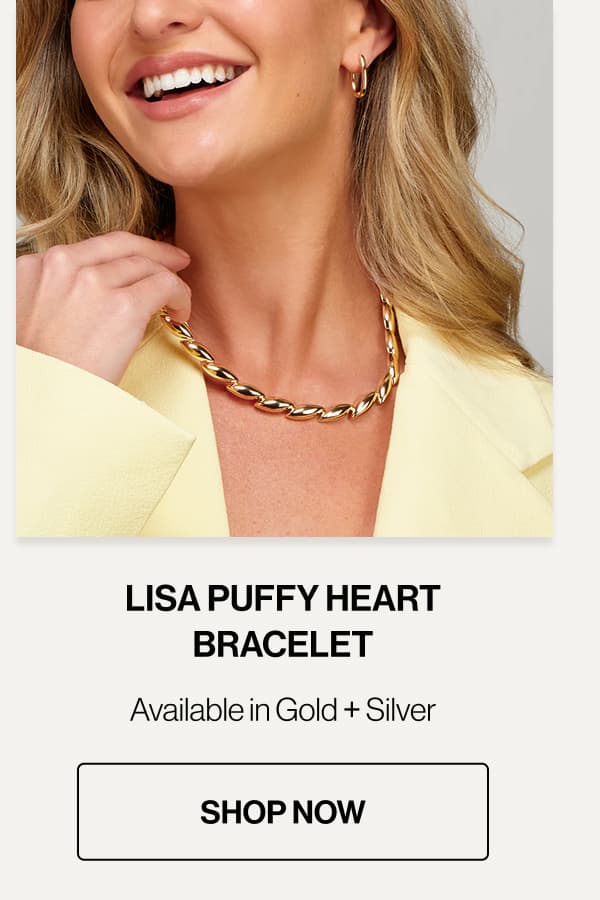 Shop Now | Lisa Puffy Heart Bracelet