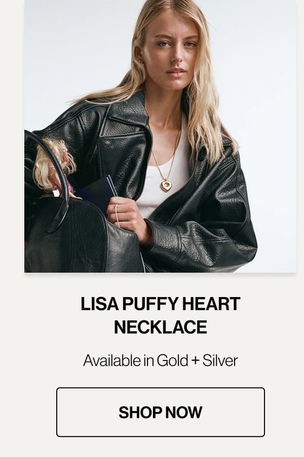 Shop Now | Lisa Puffy Heart Necklace