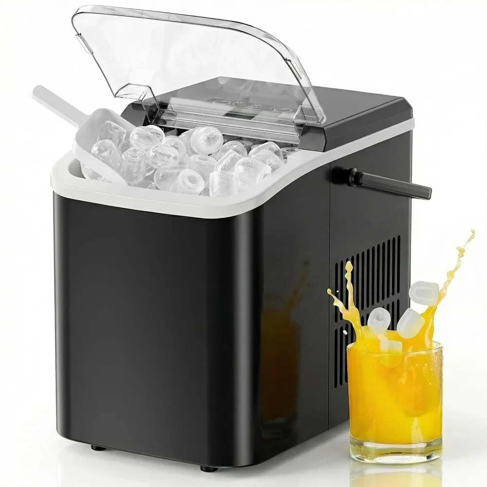 Countertop Ice Maker - Portable Ice Machine - Fast Ice Production with Auto Cleaning