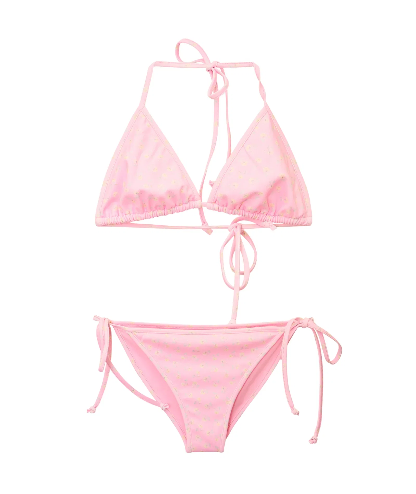 Image of Love Shack Fancy Tween Dannie Bikini Polaroid Rose