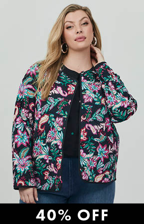 Natural Bloom Reversible Jacket in Print