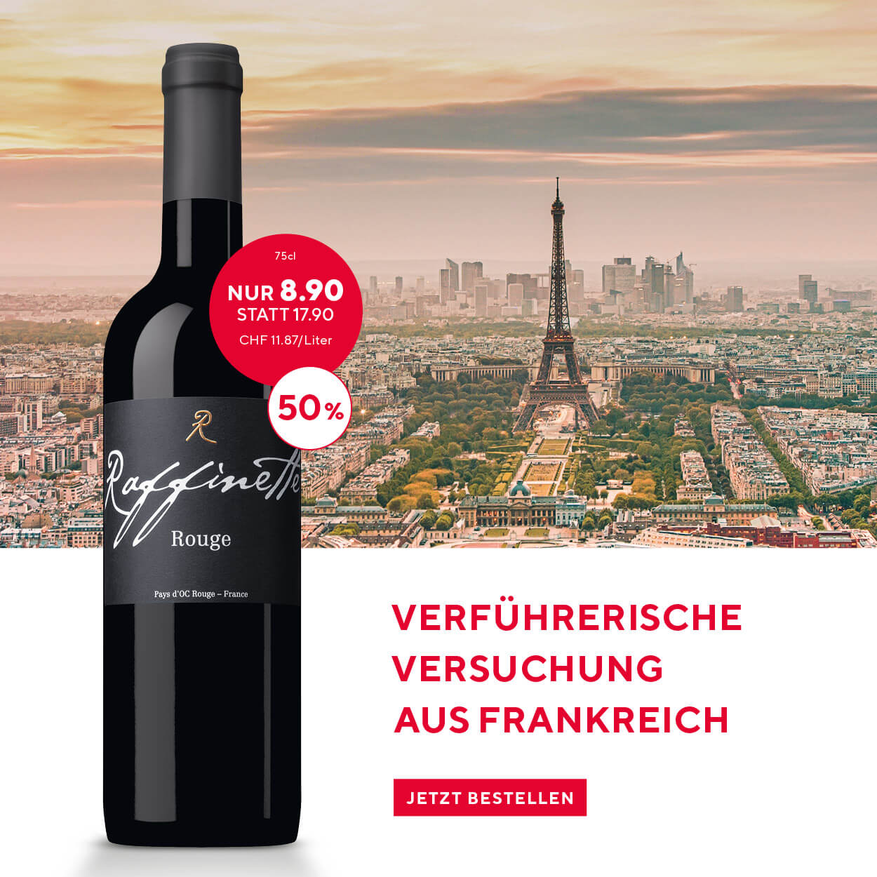 Banner Rafinette Rouge Summersale