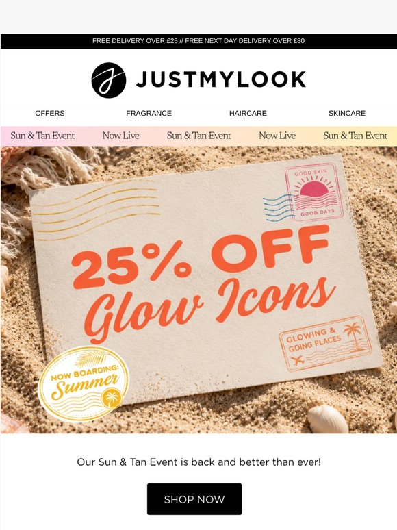 NOW LIVE: 25% off glow icons 🌞