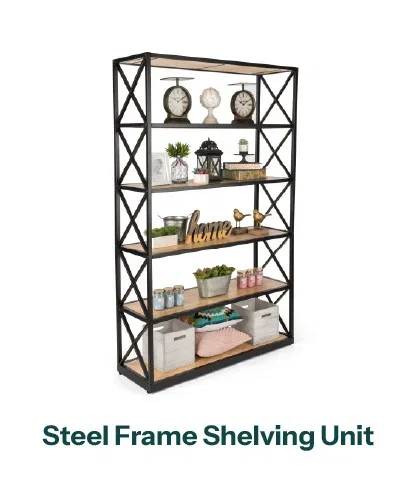 Steel Frame Shelving Unit