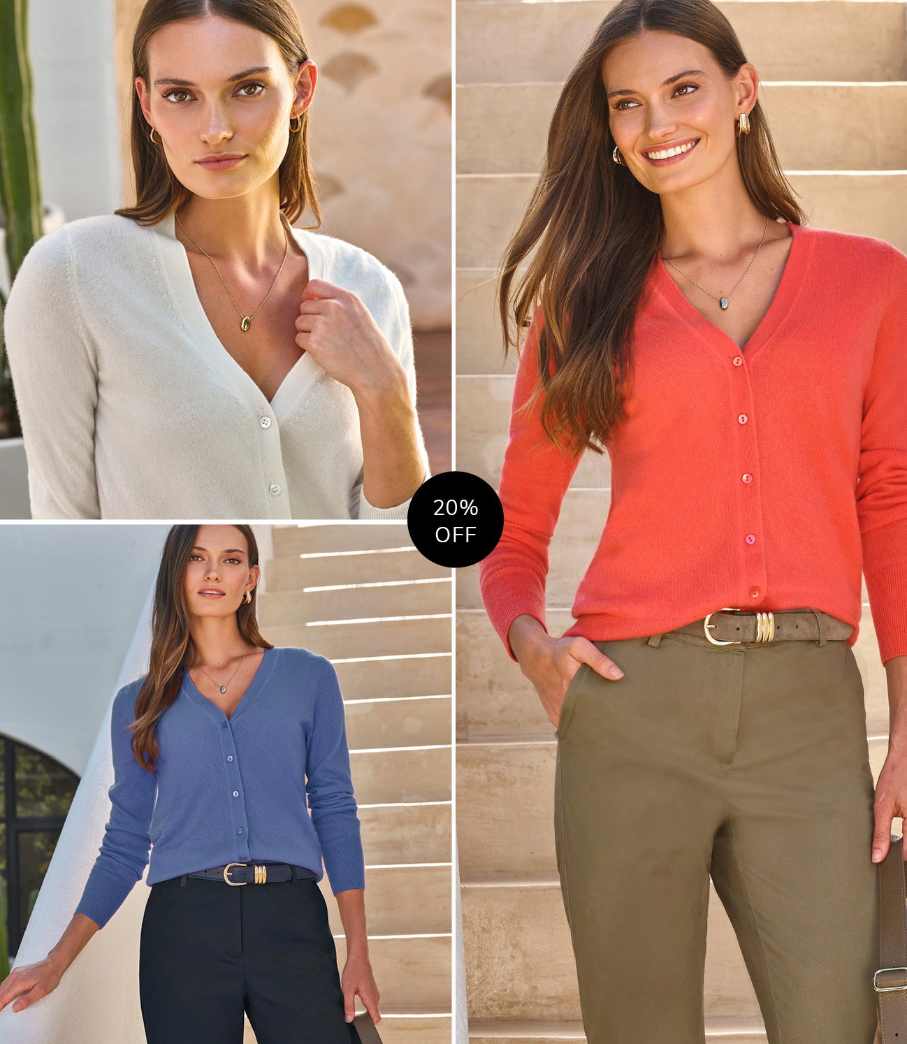 Cashmere V Neck Cardigan