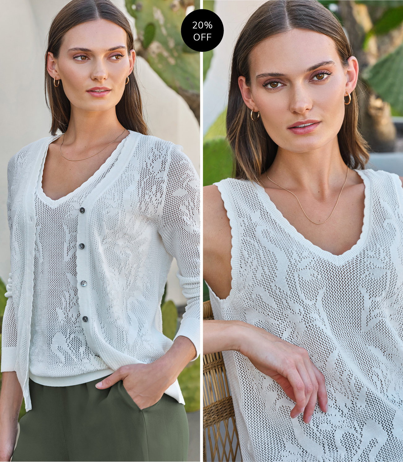 Cotton Lace Cardigan