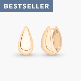 Large electroform dome hoops in vermeil
