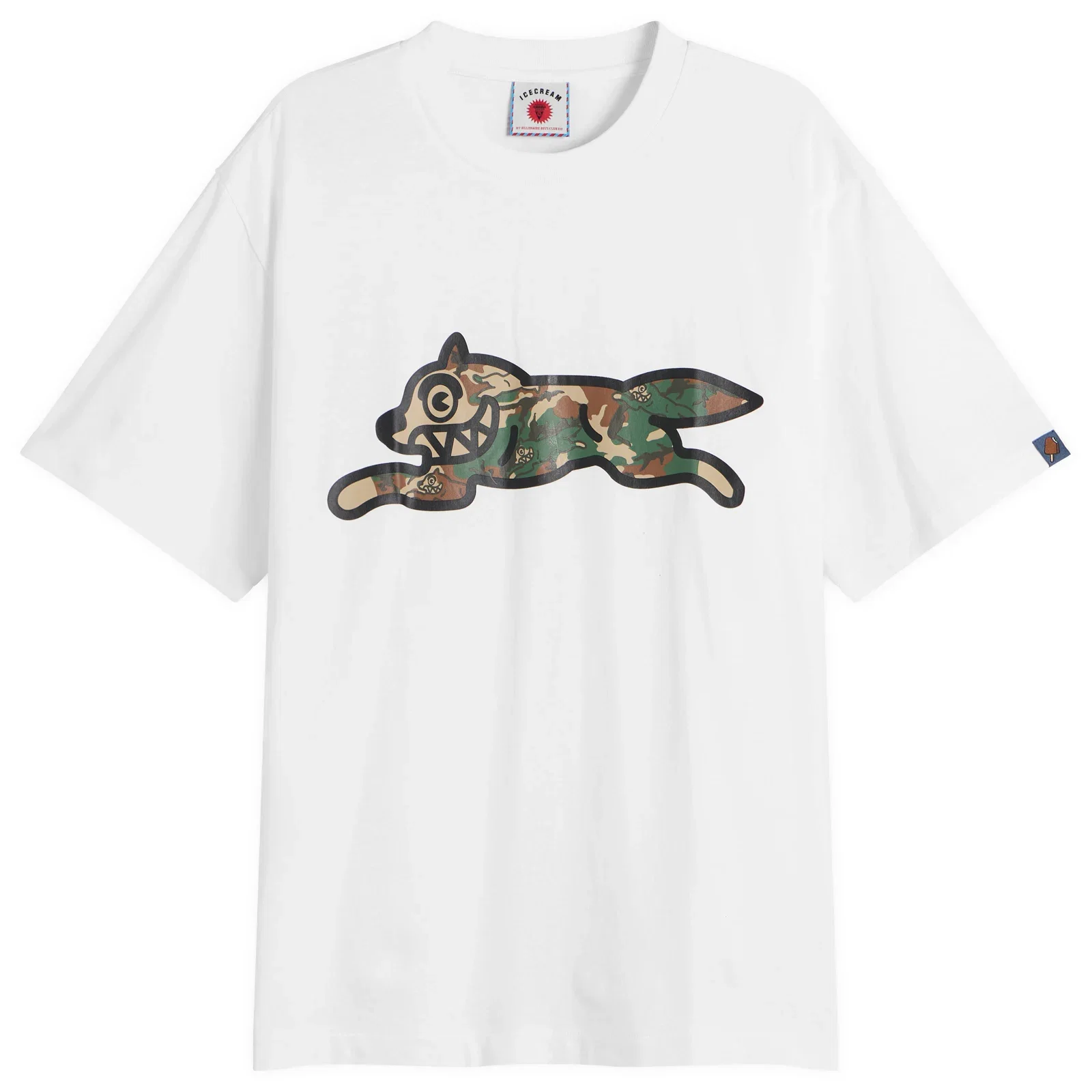 ICECREAM Camo Running Dog Woodland T-Shirt