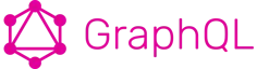 GraphQL Logo + Wordmark (Rhodamine)