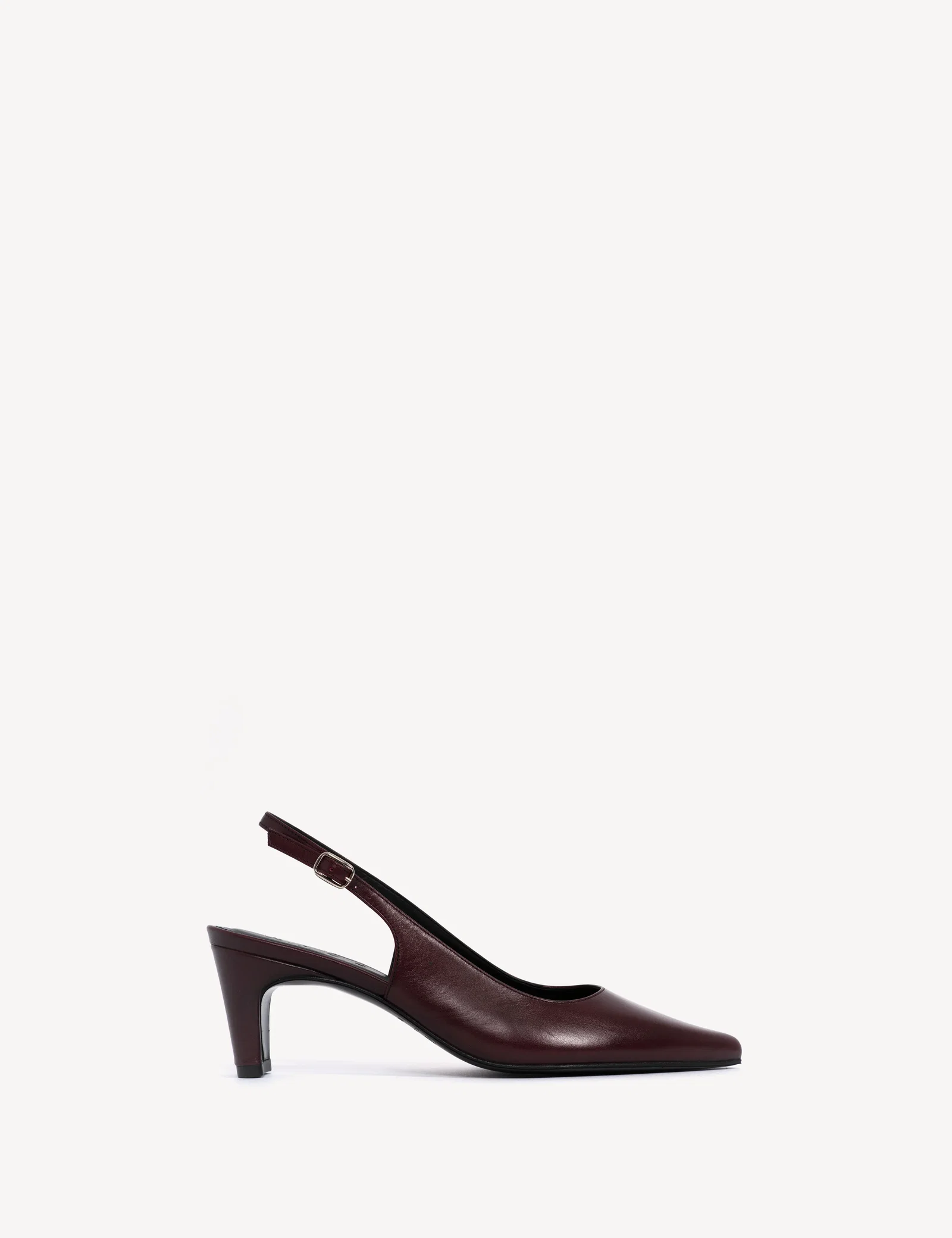 Image of Liz Slingback Pump In Bordeaux Calfskin