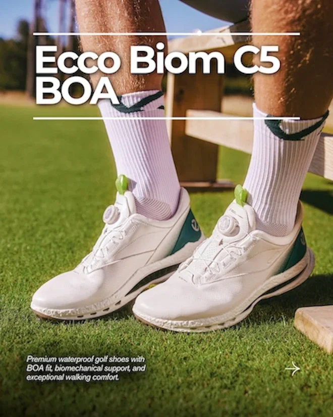 Ecco Mens Biom C5 BOA Gore-Tex Golf Shoes