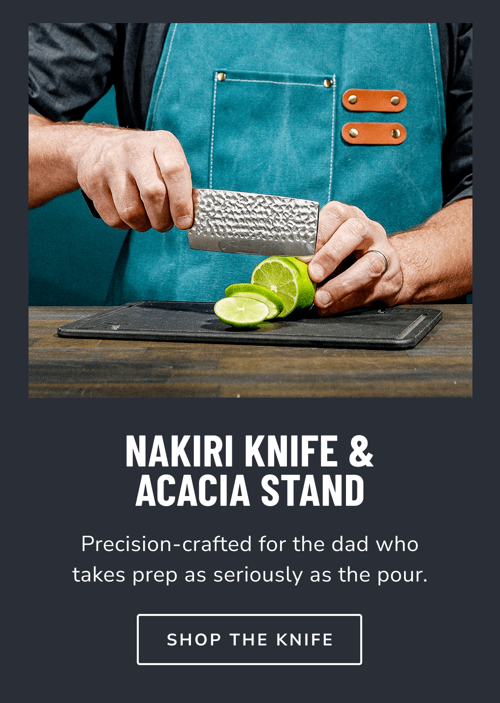 Nakiri Knife & Acacia Stand // Precision-crafted for the dad who takes prep as seriously as the pour. [shop the knife]
