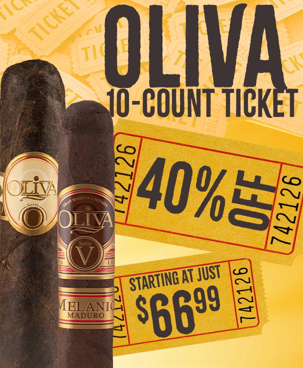 40% OFF 10-Count Oliva Boxes
