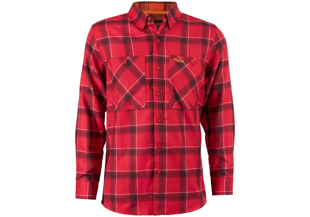 Image of DEADEYE SCOTT FLANNEL BUTTON UP - SIG SAUER - RED