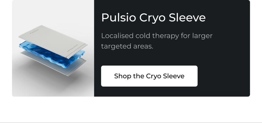 Pulsio Cryo Sleeve - Localised cold therapy for large and targeted areas. 