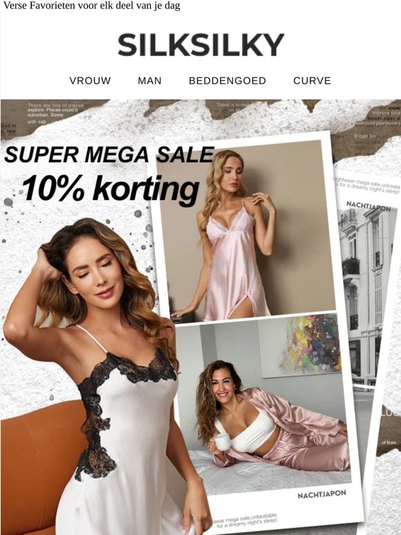 🎉Silky Nights Await-10% korting alleen vandaag！