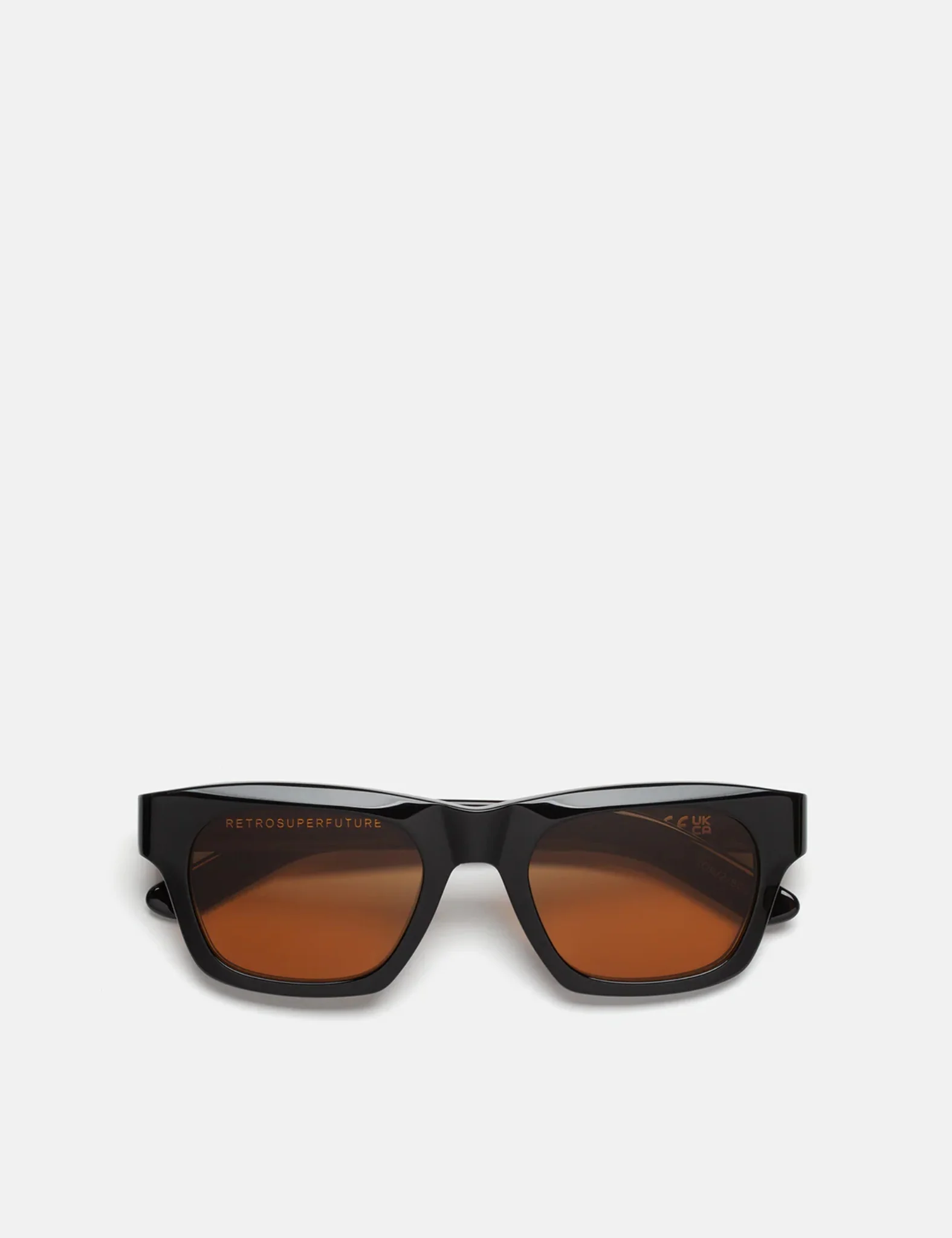 Image of RetroSuperFuture Sintesi Refined Sunglasses - Black/Orange