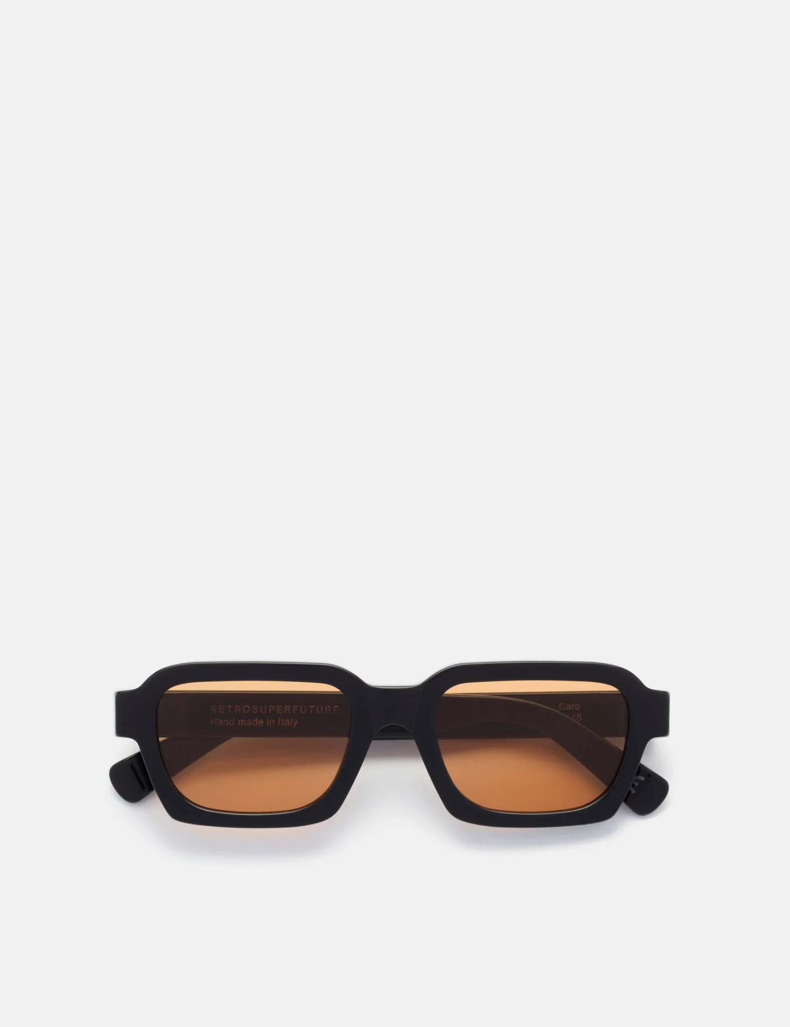 Image of RetroSuperFuture Caro Refined Sunglasses Black/Brown