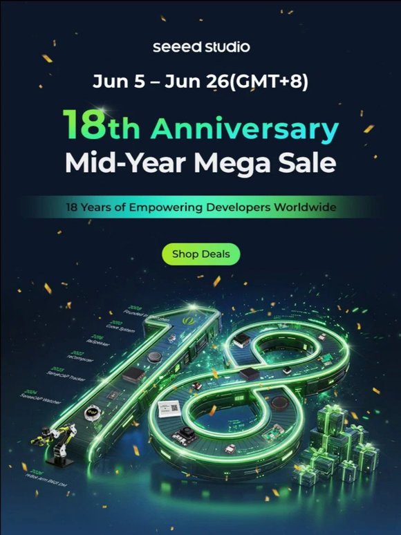 🎉 IT'S LIVE! Seeed Studio Mid-Year Mega Sale: Up to 50% OFF!