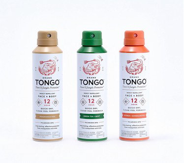 Grand Tongo 3-pack Insect Repellent Spray with Picaridin for Face & Body