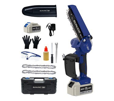 Sun Joe "Go" 20V Handheld 6" Pruning Chain Saw w/ Accessories