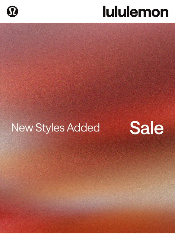 40+ New styles added to Sale.