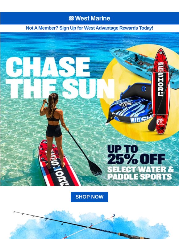 Up to 25% Off Select Paddle and Water Sports!