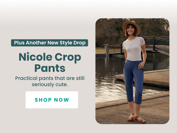 Plus Another New Style Drop  Nicole Crop Pants Practical pants that are still seriously cute.  SHOP NOW