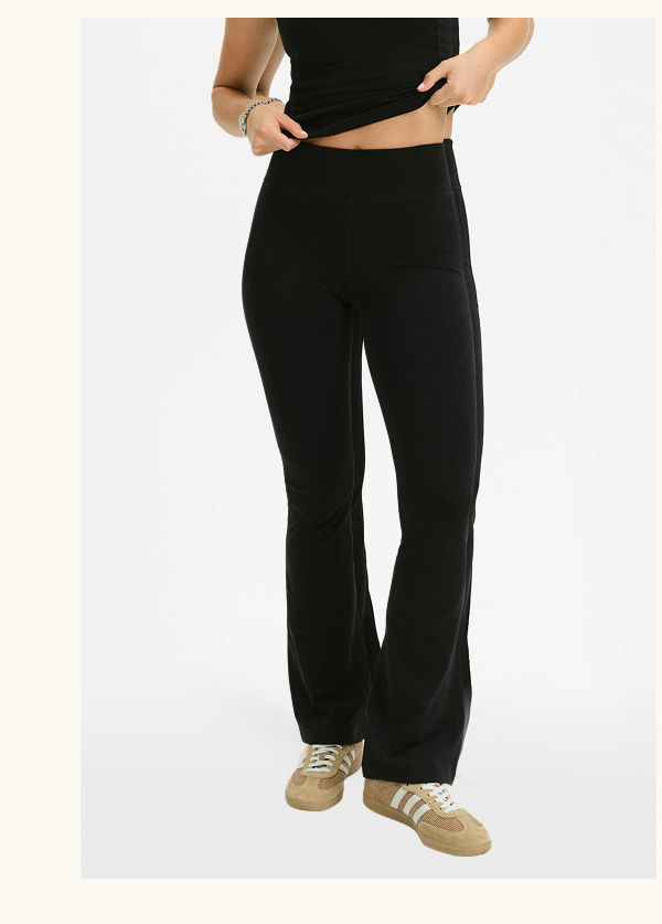 Organic Stretch Bootcut Pant in Jet Black