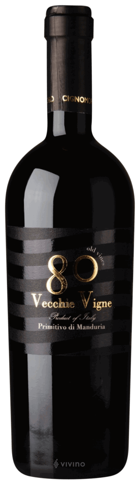 Cignomoro 80 Vecchie Vigne Primitivo di Manduria Old Vines 2022